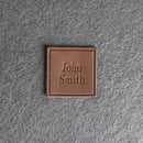 Personalized Leather Patches with Optional Hook Side Fastener - Blank Patches or Personalized with Logo, Image, or Text