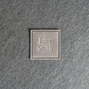 Custom Leather Patches with Hook and Optional Loop Fastener - Personalized with Logo, Text, or Initials - Blank Leather Patches