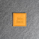Custom Leather Patches with Hook and Optional Loop Fastener - Personalized with Logo, Text, or Initials - Blank Leather Patches