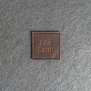 Custom Leather Patches with Hook and Optional Loop Fastener - Personalized with Logo, Text, or Initials - Blank Leather Patches