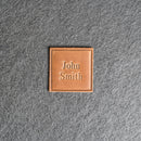 Custom Leather Patches with Hook and Optional Loop Fastener - Personalized with Logo, Text, or Initials - Blank Leather Patches