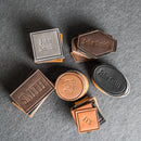 Custom Leather Patches with Hook and Optional Loop Fastener - Personalized with Logo, Text, or Initials - Blank Leather Patches