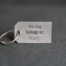 This bag belongs to | Personalized Backpack Luggage Tag | Back to School