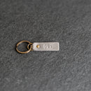 Leather Tab Keychain | Personalized Premium Leather Keychain  |  Leather Gift Handmade in the USA