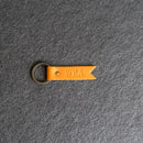 Flag Keychain | Personalized Premium Leather Keychain |  Custom Key Fob | Leather Gift Handmade in the USA