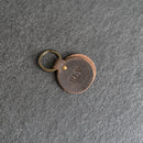 Round Keychain - Double Sided | Personalized Premium Leather Keychain | Custom Key Fob | Leather Gift Handmade in the USA