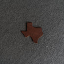 Personalized Texas Shape Leather Patches with Optional Hook and Loop Fastener