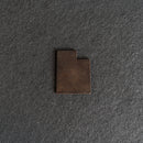 Personalized Utah Shape Leather Patches with Optional Hook and Loop Fastene