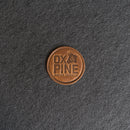 Ox & Pine Circle Leather Patches with Optional Hook and Loop Fastener