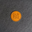 Ox & Pine Circle Leather Patches with Optional Hook and Loop Fastener