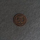 Cool Cat Stamp Design Leather Patches with Optional Hook and Loop Fastener