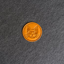 Cool Cat Stamp Design Leather Patches with Optional Hook and Loop Fastener