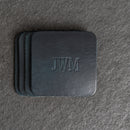 Personalized Leather Coasters -  Individual or Set of 4