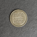 Home Sweet Home Leather Coasters - 4" Round - Sold individually or as a Set of 4