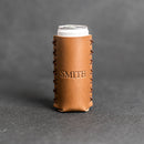 Buy Personalized Leather Slim Can Holder