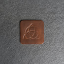 Celtic Knot Symbol Leather Coasters - Individual or Set of 4