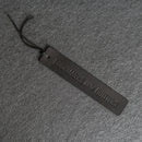 Bookmarks are for QUITTERS - Leather Bookmark with Tassel