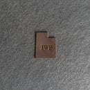 Personalized Utah Shape Leather Patches with Optional Hook and Loop Fastene