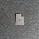 Personalized Utah Shape Leather Patches with Optional Hook and Loop Fastene