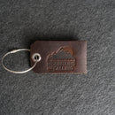 The Mountains Are Calling Leather Luggage Tag