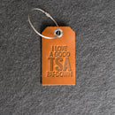 TSA Leather Luggage Tag