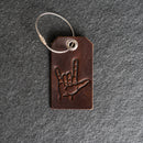 I Love You ASL Leather Luggage Tag