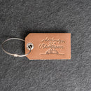 Darling Let's Be Adventurous Leather Luggage Tag