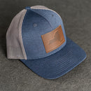 Leather Patch Performance Style Trucker Hat - New York Stamp
