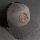 Leather Patch Trucker Style Hat - PNW Stamp