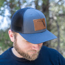 Leather Patch Trucker Hat Florida Stamp | Buy Now