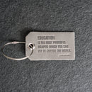 Education is Powerful Backpack Luggage Tag | Back to School