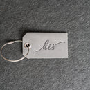 His or Hers Stamped Leather Luggage Tag (sold individually)