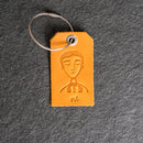 Weddings - Mr. or Mrs. Design Stamped Leather Luggage Tags