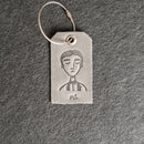 Weddings - Mr. or Mrs. Design Stamped Leather Luggage Tags
