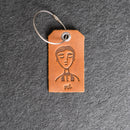 Weddings - Mr. or Mrs. Design Stamped Leather Luggage Tags