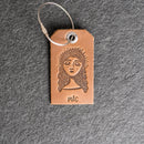 Weddings - Mr. or Mrs. Design Stamped Leather Luggage Tags
