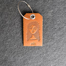 Weddings - Mr. or Mrs. Design Stamped Leather Luggage Tags