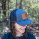 Premium Leather Patch Trucker Hat Online