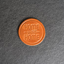Home Sweet Home Leather Coasters - 4" Round - Sold individually or as a Set of 4