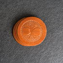 Celtic Tree Leather Coasters