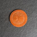 Artisan Celtic Tree Leather Coasters