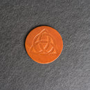 Celtic Knot Symbol Leather Coasters - Individual or Set of 4