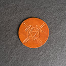 Buy Tabletop D20 Leather Coasters