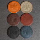 Celtic Tree Symbol Leather Coasters Set of 4 by Ox & Pine