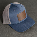 Personalized Leather Patch Performance Style Trucker Hat