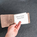 What I Love About Dad Leather Book
