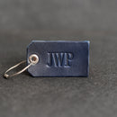 Limited Edition Navy Blue Personalized Leather Luggage Tags