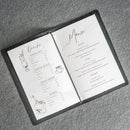 Leather Menu Cover with Elastic Band - Soft Cover