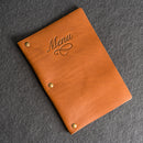 Leather Menu Cover with Chicago Screws - Soft Cover