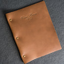 Leather Menu Cover with Chicago Screws - Soft Cover